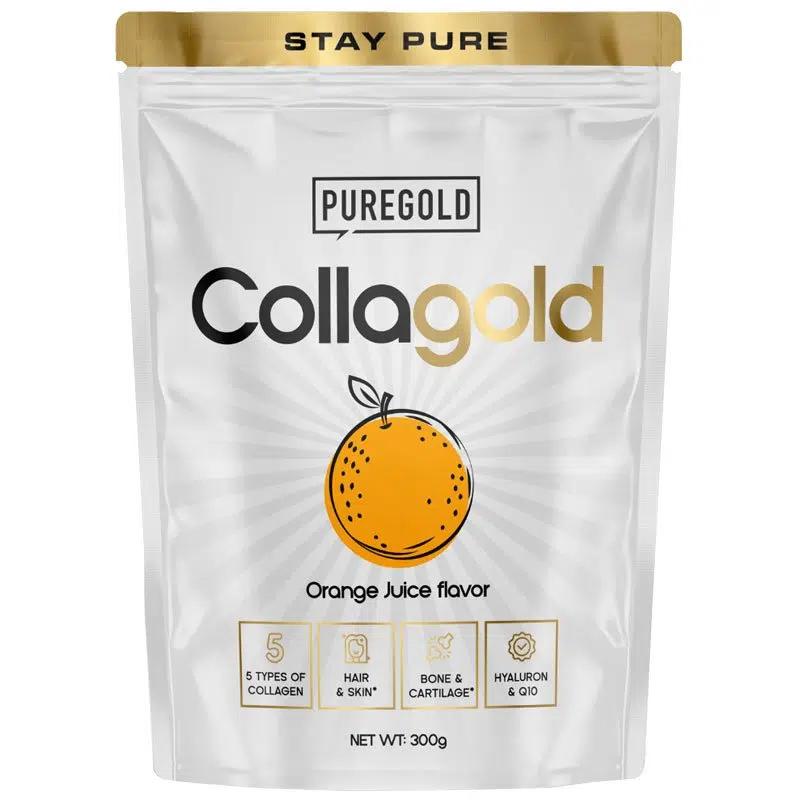 Pure Gold CollaGold Komplex Marha és Hal kollagén italpor Orange Juice - 300g Pure Gold CollaGold Komplex Marha és Hal kollagén italpor Orange Juice - 300g