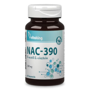 Vitaking NAC-390 N-Acetil L-Cisztein immunerősítő és nyákoldó kapszula - 60db