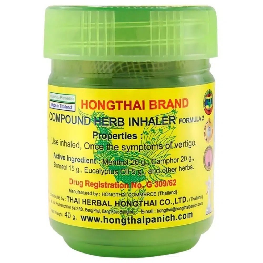 Hongthai Gyógynövényes Inhalátor - zöld - 1db Hongthai Gyógynövényes Inhalátor - zöld - 1db