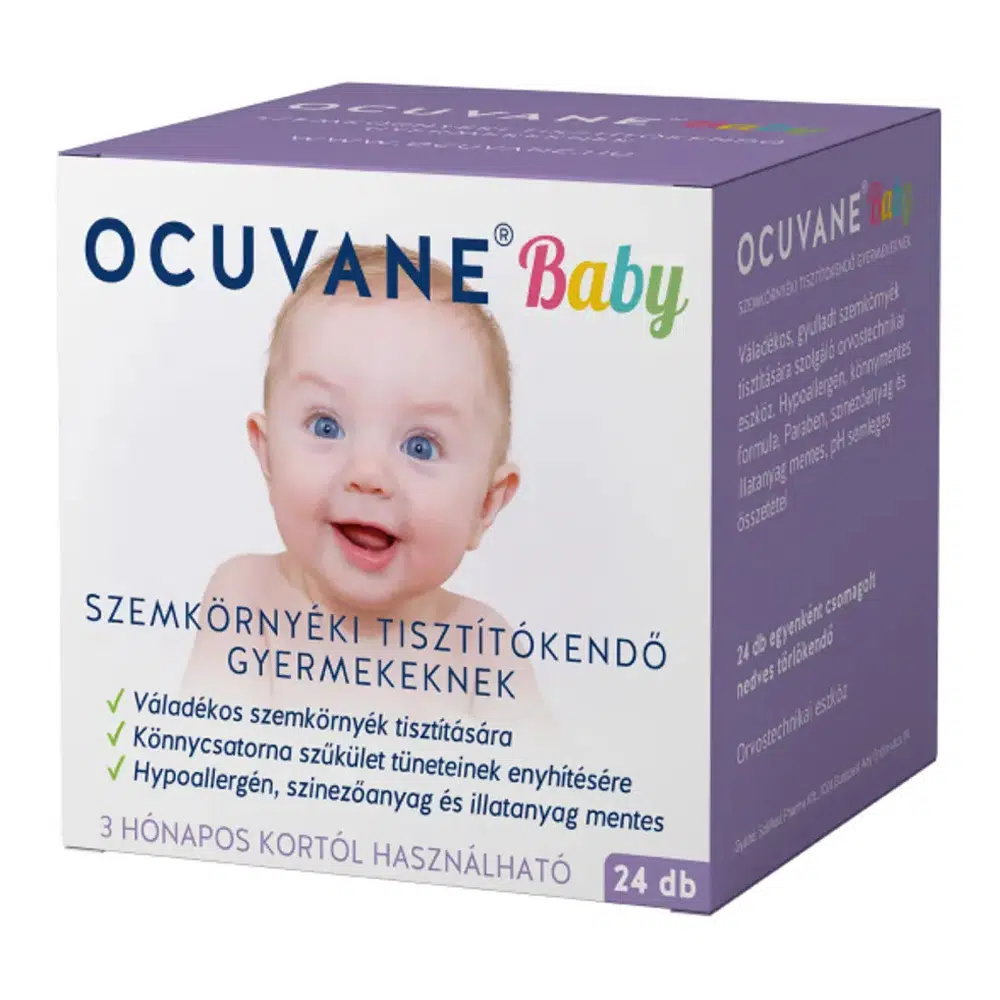 Ocuvane Baby szemkörnyéki tisztító kendő - 24db Ocuvane Baby szemkörnyéki tisztító kendő - 24db