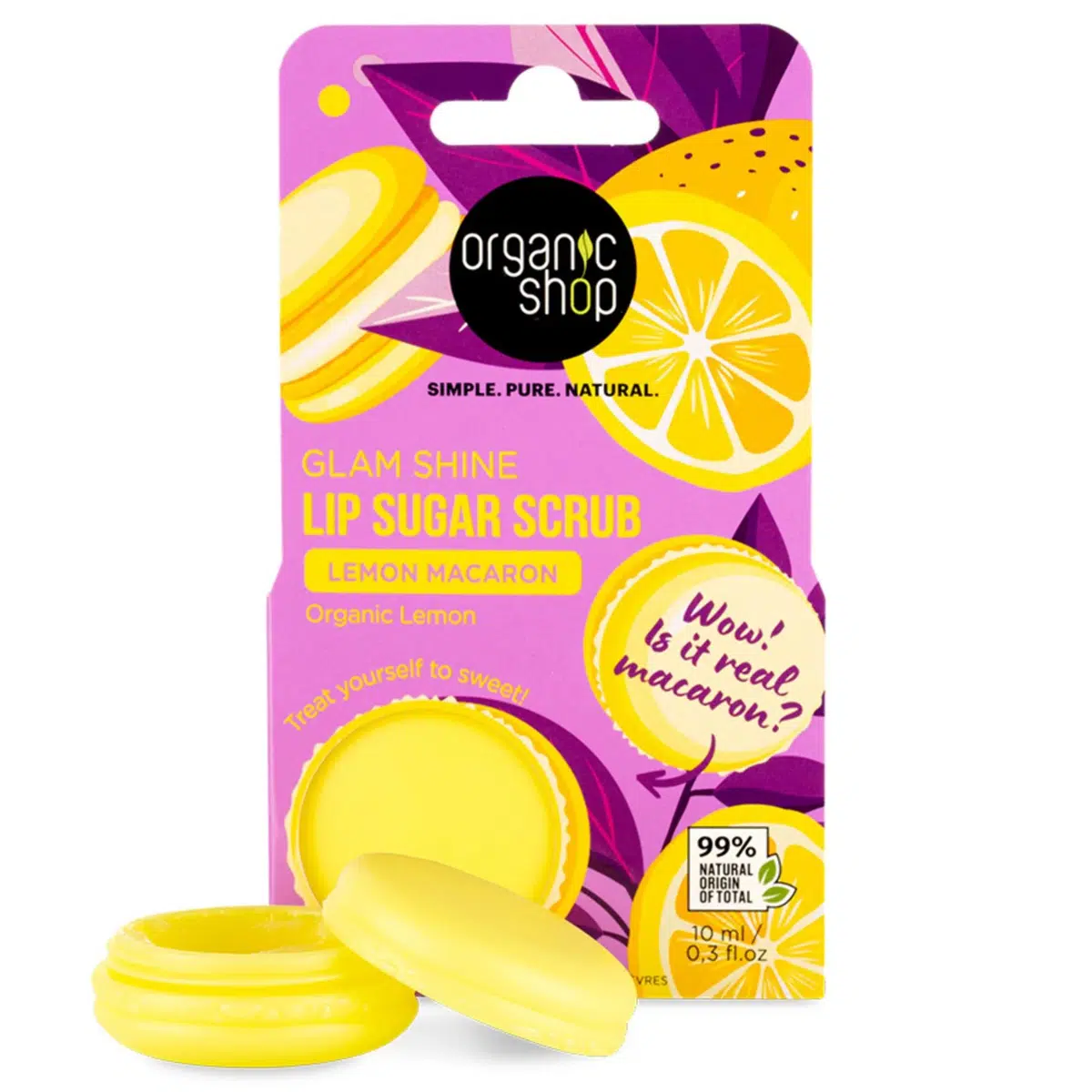 Organic Shop Citromos macaron cukros ajakradír bio citrommal - 10ml Organic Shop Citromos macaron cukros ajakradír bio citrommal - 10ml