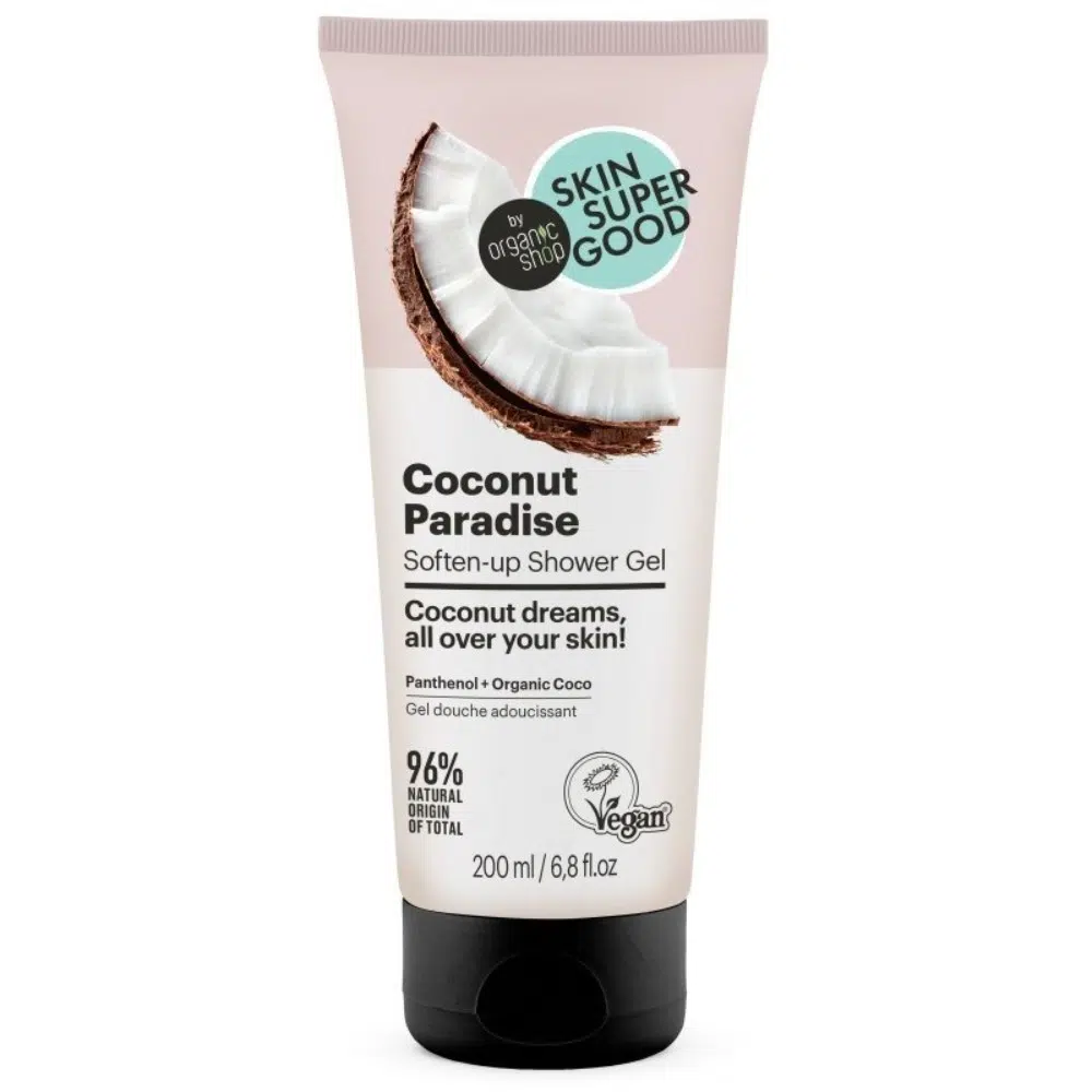 Skin Super Good Coconut Paradise puhító tusfürdő gél - 200ml Skin Super Good Coconut Paradise puhító tusfürdő gél - 200ml