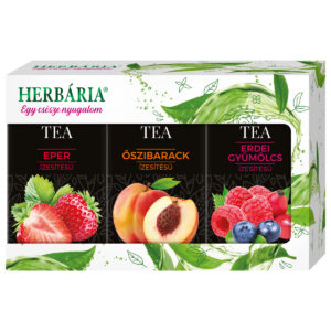 Herbária Triopack fekete tea (erdei gyümölcs, őszibarack, eper) - 3x20 filter