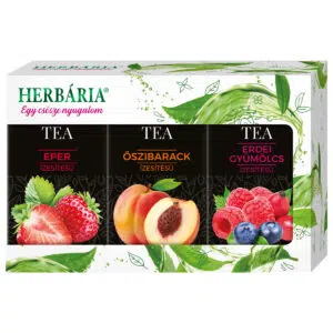 Herbária Triopack fekete tea (erdei gyümölcs, őszibarack, eper) - 3x20 filter