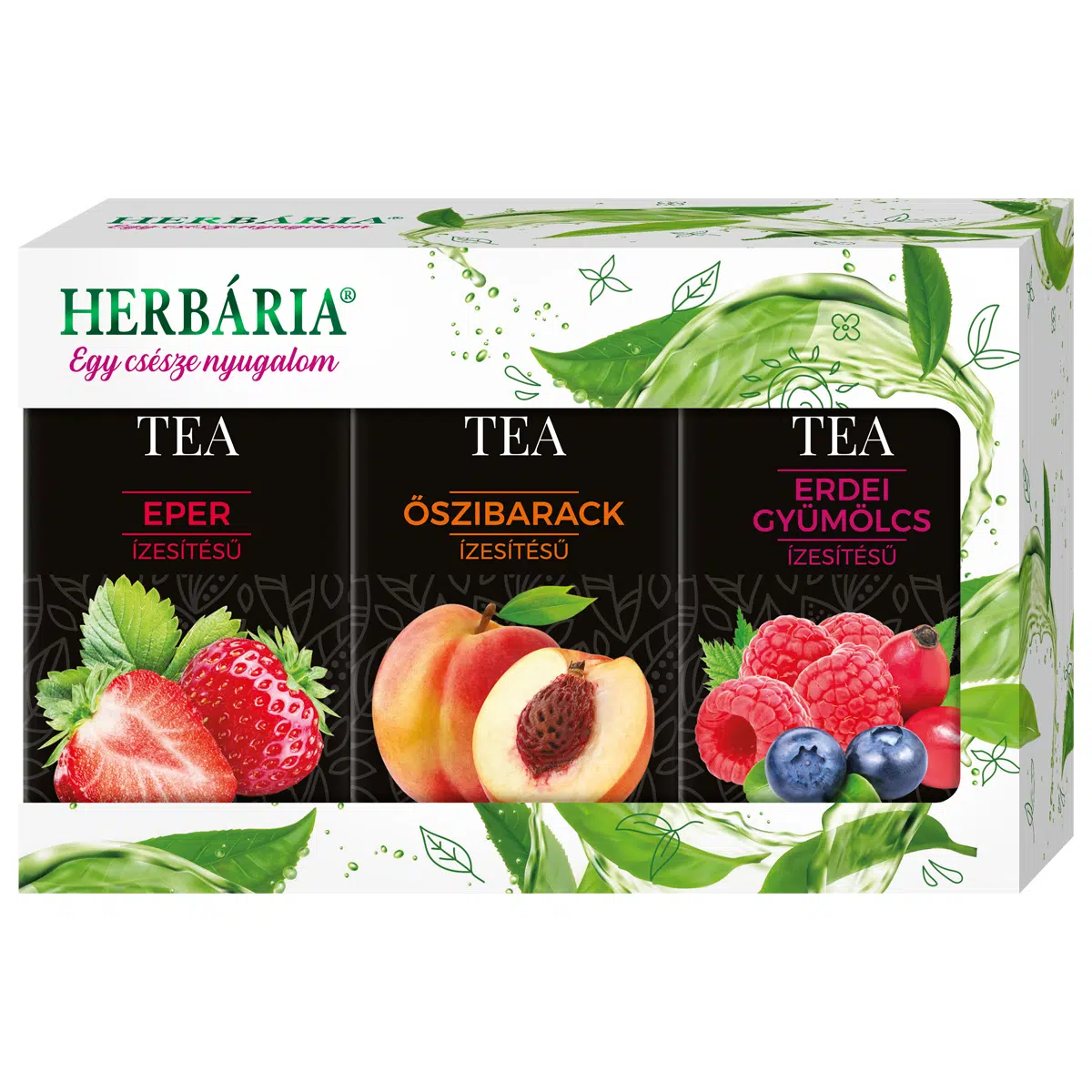 Herbária Triopack fekete tea (erdei gyümölcs, őszibarack, eper) - 3x20 filter Herbária Triopack fekete tea (erdei gyümölcs, őszibarack, eper) - 3x20 filter