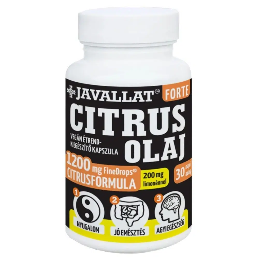 Javallat Citrus olaj Forte kapszula - 60db Javallat Citrus olaj Forte kapszula - 60db