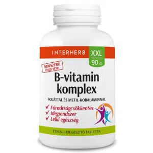 Interherb XXL B-vitamin Komplex tabletta Foláttal és Metil-Kobalaminnal - 90db
