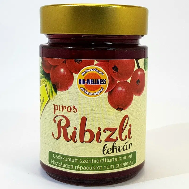 Dia-wellness lekvár pirosribizli 380g Dia-wellness lekvár pirosribizli 380g