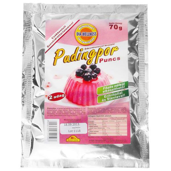 Dia-wellness hidegpuding puncs 70g Dia-wellness hidegpuding puncs 70g