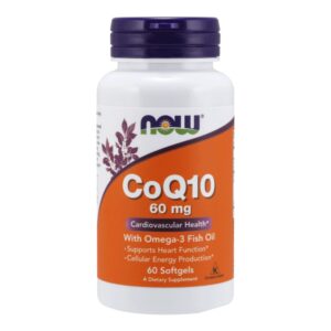 Now CoQ10 60mg Omega-3 halolajjal kapszula - 60db