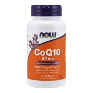 Now CoQ10 60mg Omega-3 halolajjal kapszula - 60db