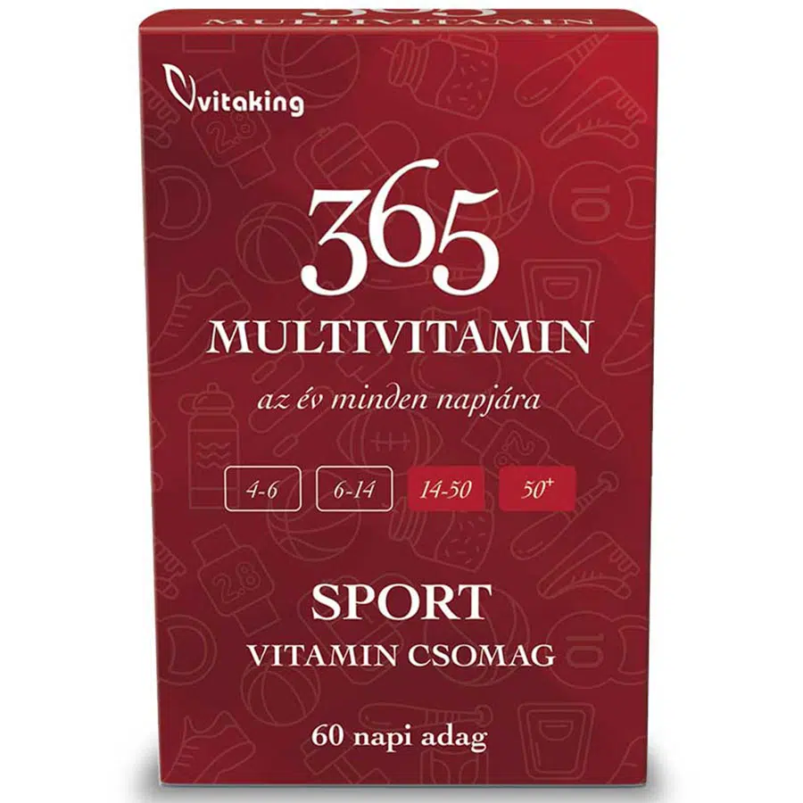 VitaKing 365 Multivitamin Sport vitamin csomag - 30db VitaKing 365 Multivitamin Sport vitamin csomag - 30db