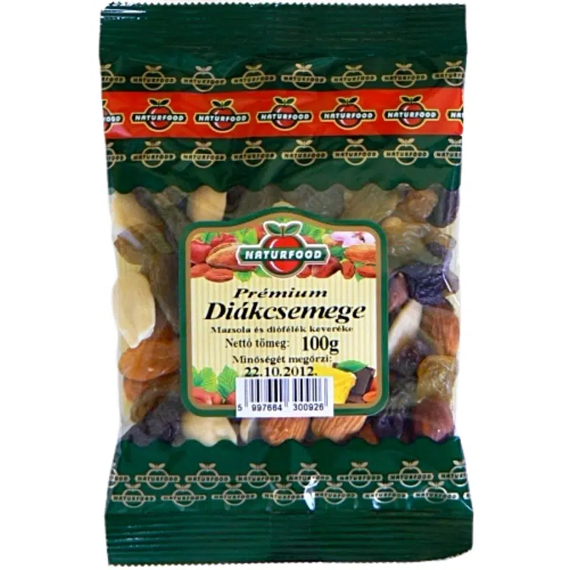 Naturfood diákcsemege prémium 100 g Naturfood diákcsemege prémium 100 g