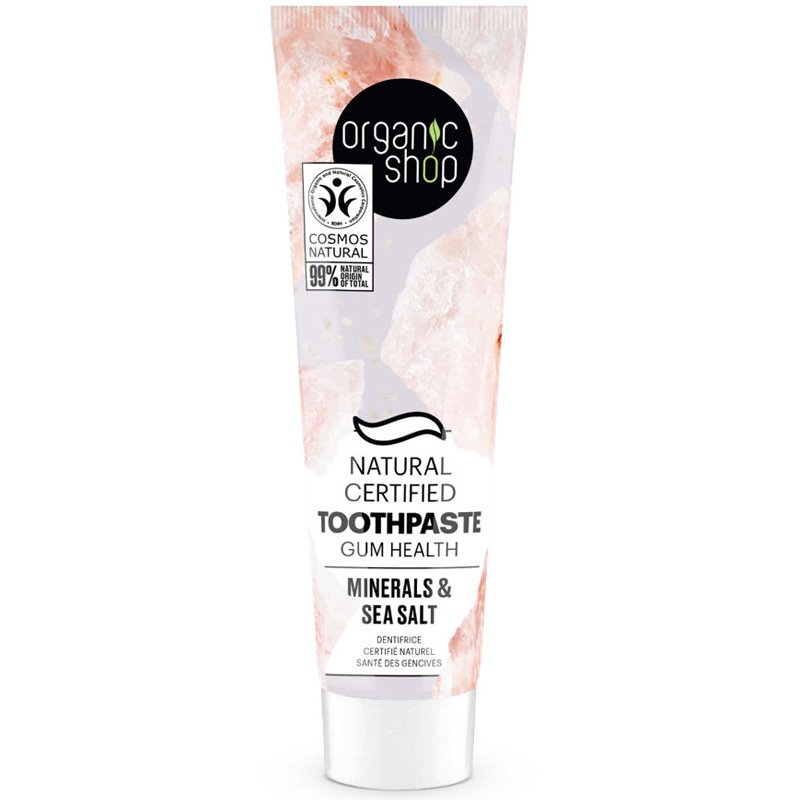 Organic Shop Minősített fogkrém az egészséges ínyért ásványokkal és tengeri sóval 100g Organic Shop Minősített fogkrém az egészséges ínyért ásványokkal és tengeri sóval 100g