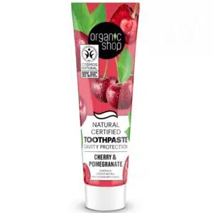 Organic Shop Minősített szuvasodás elleni fogkrém cseresznyével és gránátalmával 100g