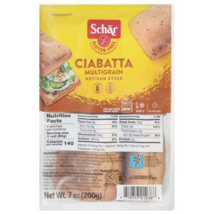 Schar gluténmentes ciabatta zsemle elősütött magvas 4x50g 200g
