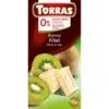 Torras fehércsokoládé kivis cukor- és gluténmentes 75g