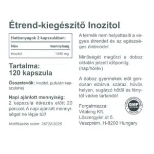 Vitaking Inozitol kapszula - 120db - Image 2 Vitaking Inozitol kapszula - 120db - Image 2