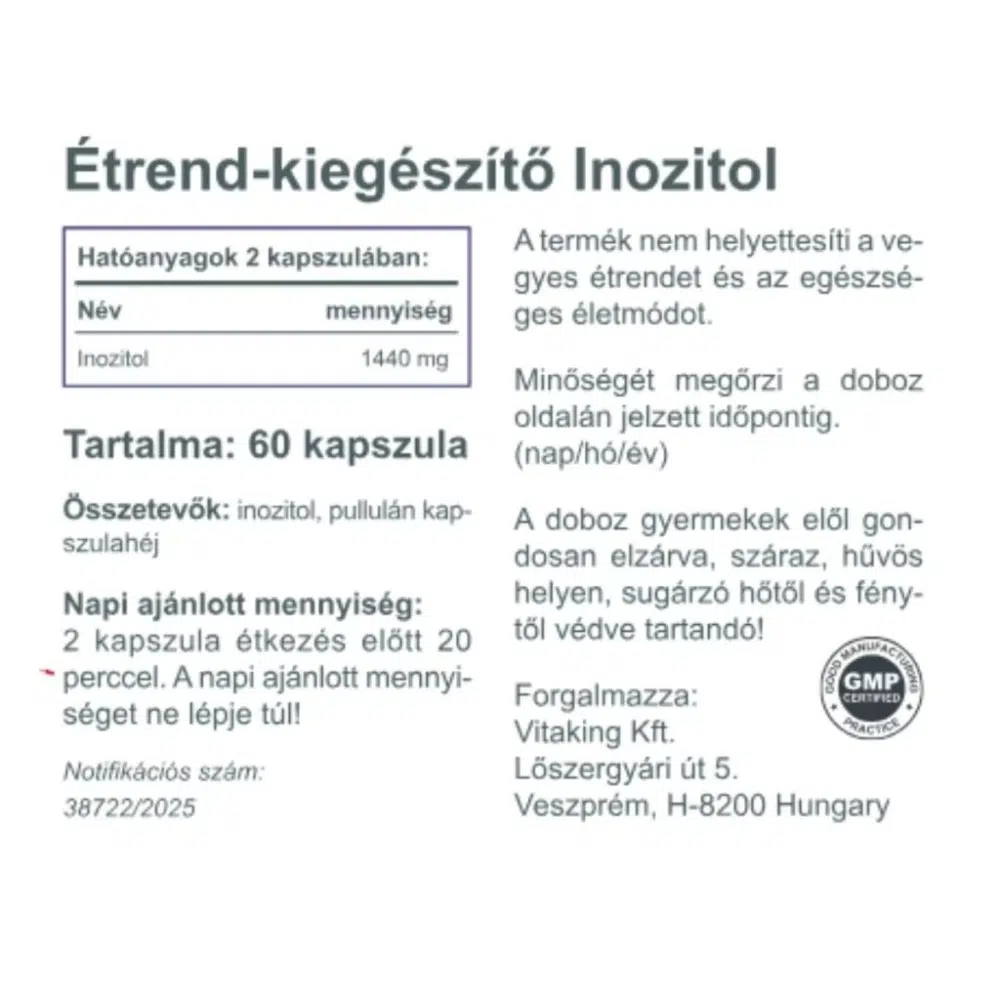 Vitaking Inozitol kapszula - 60db - - Image 2 Vitaking Inozitol kapszula - 60db - - Image 2