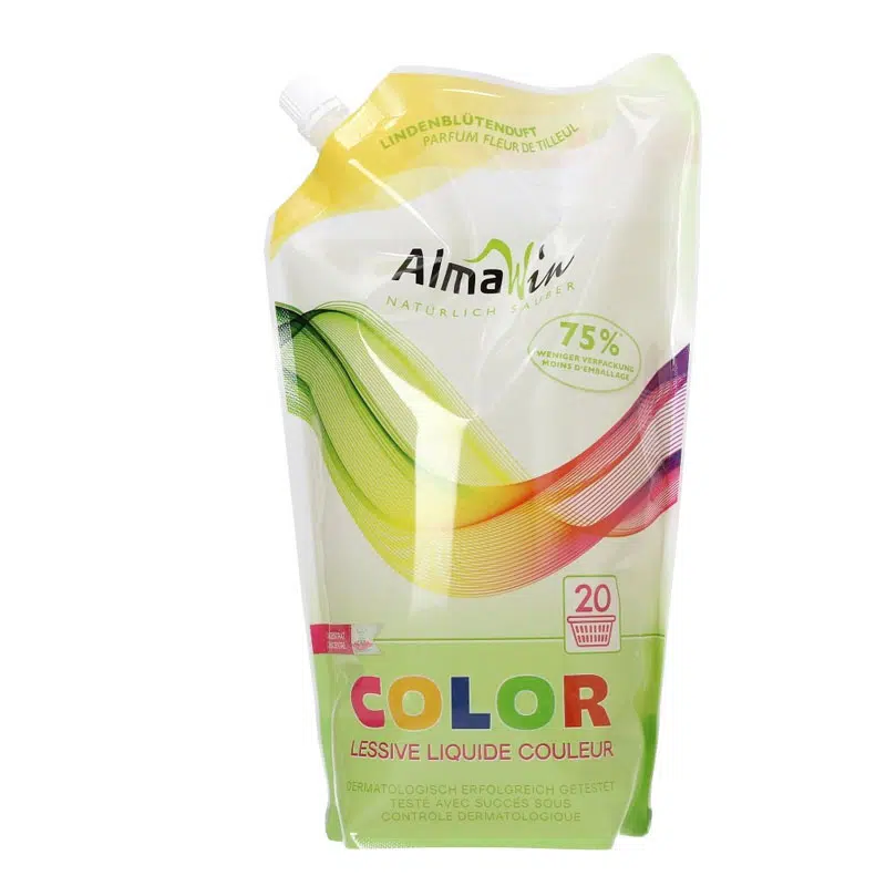 AlmaWin Color folyékony mosószer koncentrátum színes ruhákhoz hársfavirág kivonattal 1500ml AlmaWin Color folyékony mosószer koncentrátum színes ruhákhoz hársfavirág kivonattal 1500ml