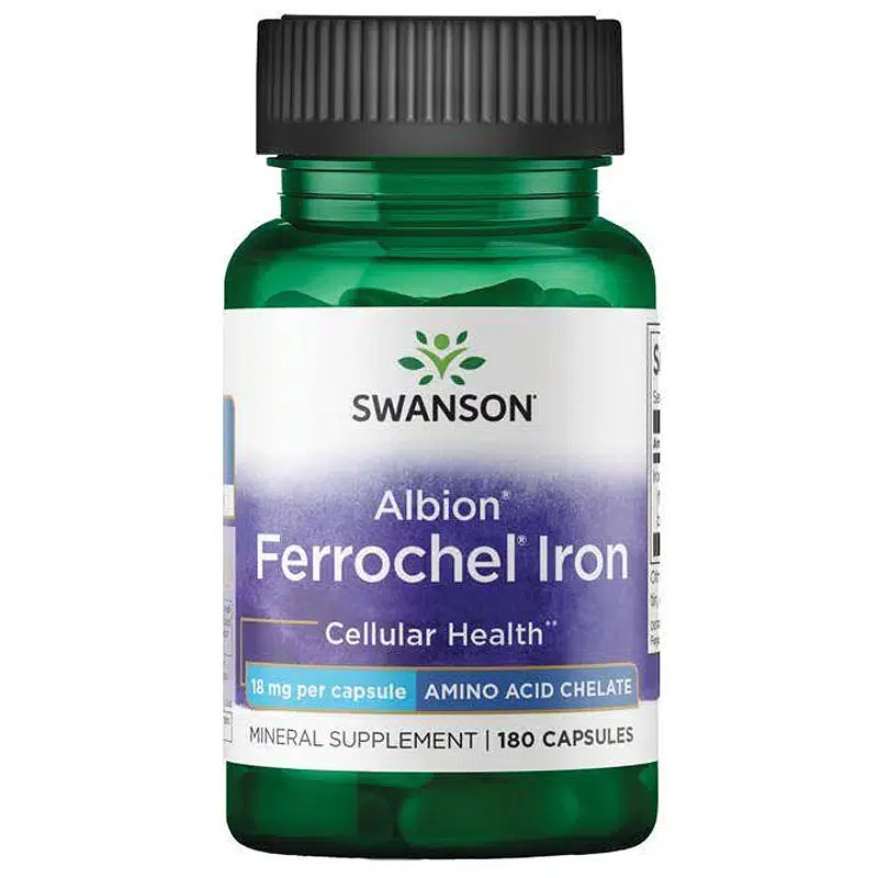 Swanson Ferrochel - Vas-biszglicinát kapszula - 180db Swanson Ferrochel - Vas-biszglicinát kapszula - 180db
