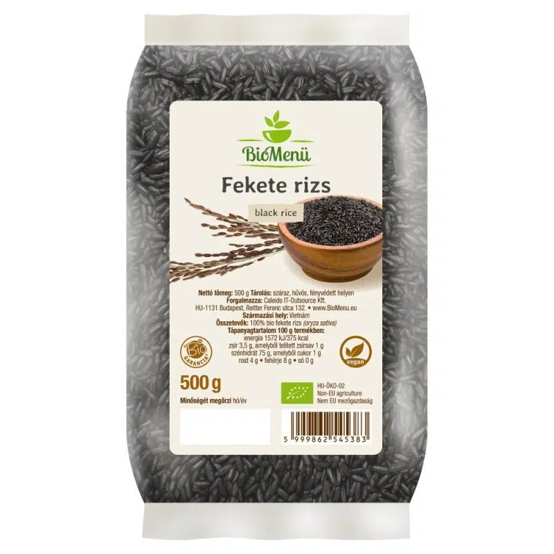 Biomenü Bio Fekete RIZS 500g Biomenü Bio Fekete RIZS 500g