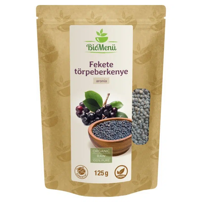Biomenü bio Fekete törpeberkenye (egész bogyó) 125g Biomenü bio Fekete törpeberkenye (egész bogyó) 125g