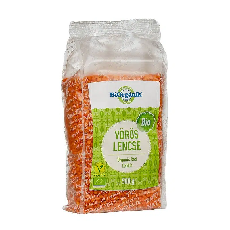 Biorganik bio vörös lencse 500 g Biorganik bio vörös lencse 500 g