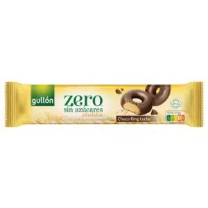 Gullon cukormentes Csokis karika 128 g