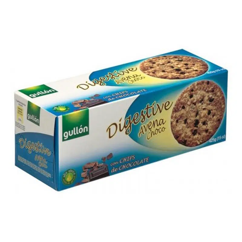 Gullon digestiv zabpelyhes korpás keksz étcsokoládéval 425g Gullon digestiv zabpelyhes korpás keksz étcsokoládéval 425g