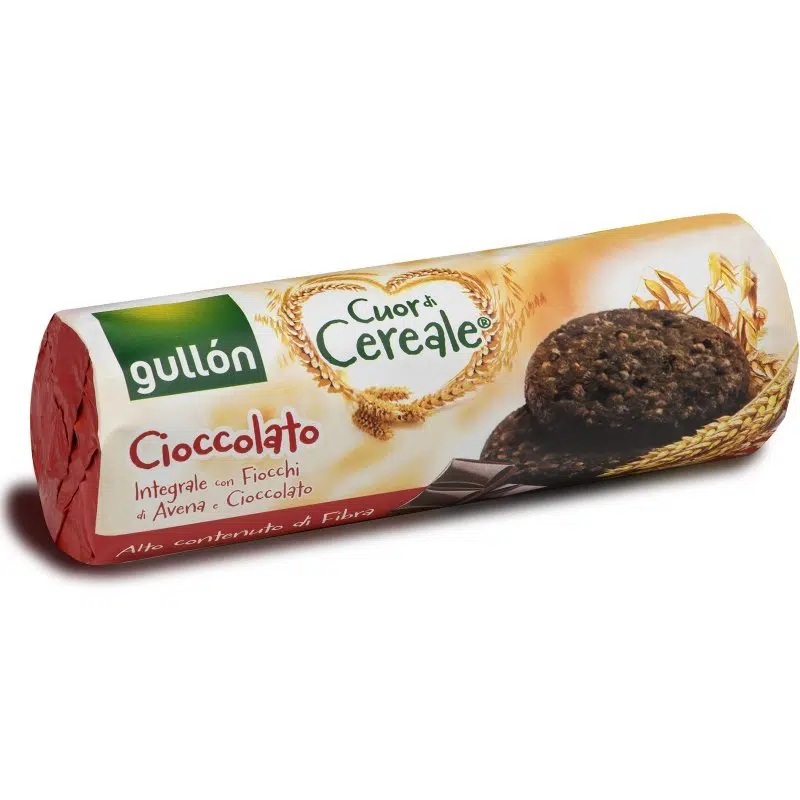 Gullon Rostban gazdag gabonakeksz csokoládé darabkákkal 280g Gullon Rostban gazdag gabonakeksz csokoládé darabkákkal 280g