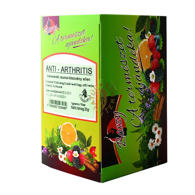Boszy teák anti-arthritis (Gyógyfű) filteres tea 20 filter Boszy teák anti-arthritis (Gyógyfű) filteres tea 20 filter