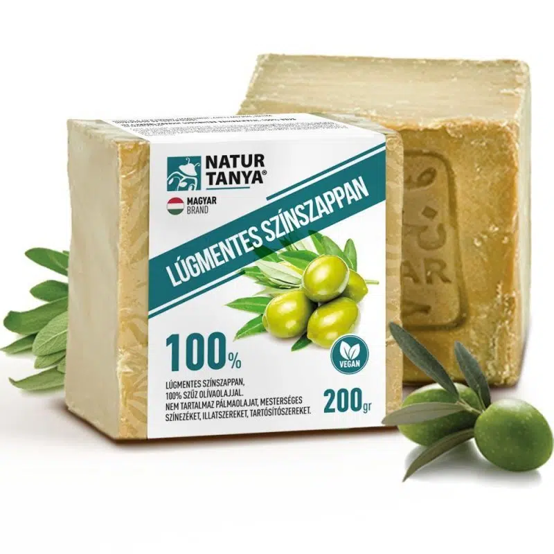 Natur Tanya-Najel 100%-os aleppói szűz olíva színszappan 200g Natur Tanya-Najel 100%-os aleppói szűz olíva színszappan 200g