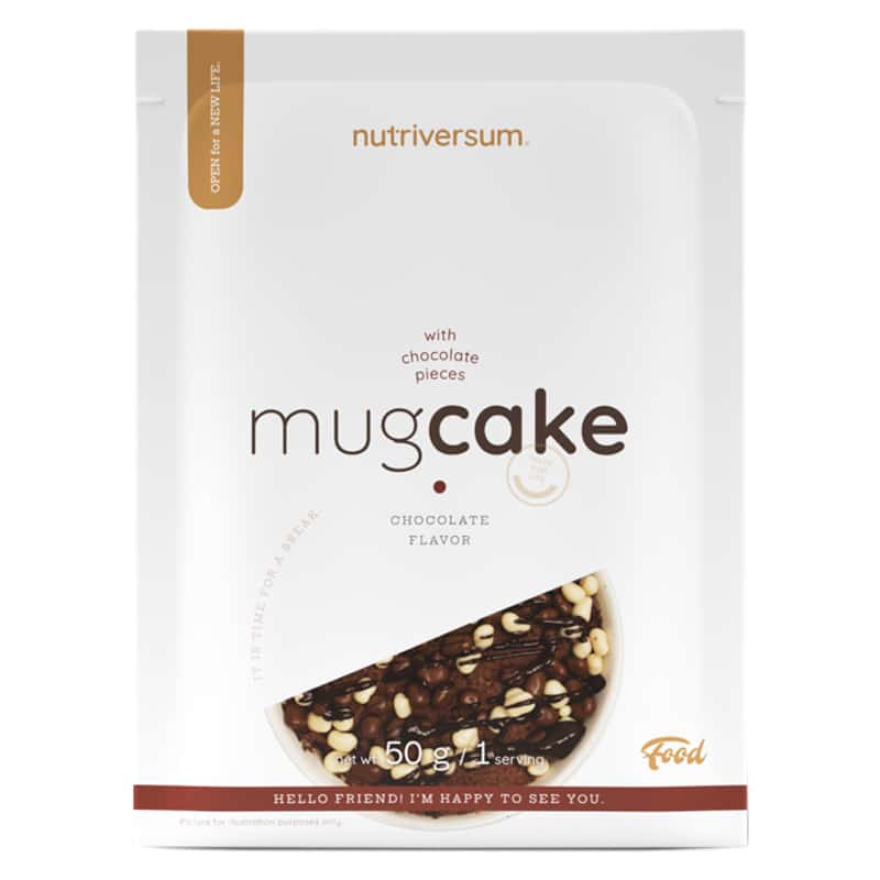 Nutriversum FOOD- MUGCAKE chocolate - chocolate chips 50 g Nutriversum FOOD- MUGCAKE chocolate - chocolate chips 50 g