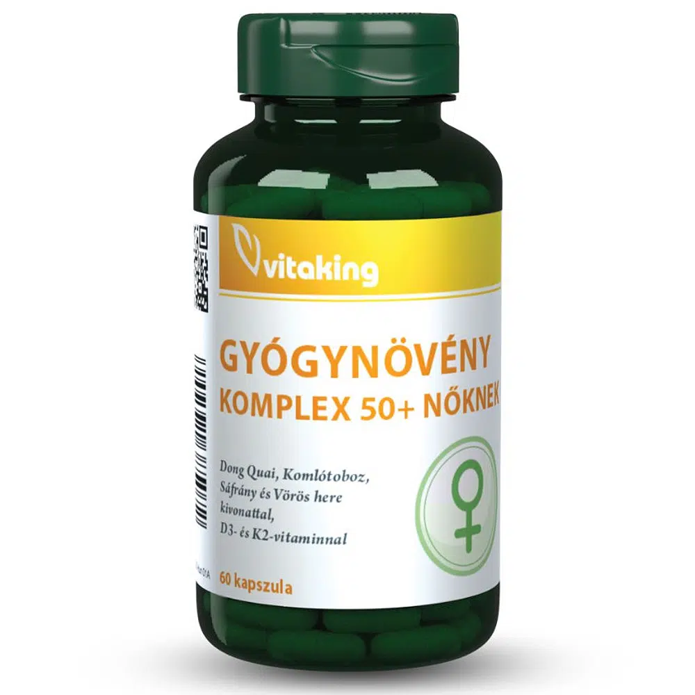 Vitaking Gyógynövény Komplex 50+ nőknek kapszula - 60db Vitaking Gyógynövény Komplex 50+ nőknek kapszula - 60db