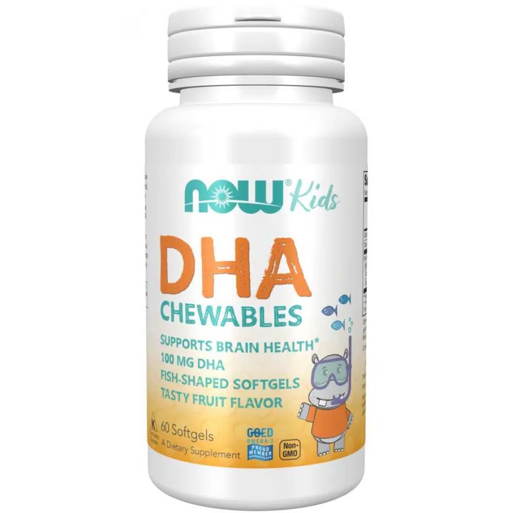 Now kids DHA chewable rágótabletta - 60 db Now kids DHA chewable rágótabletta - 60 db
