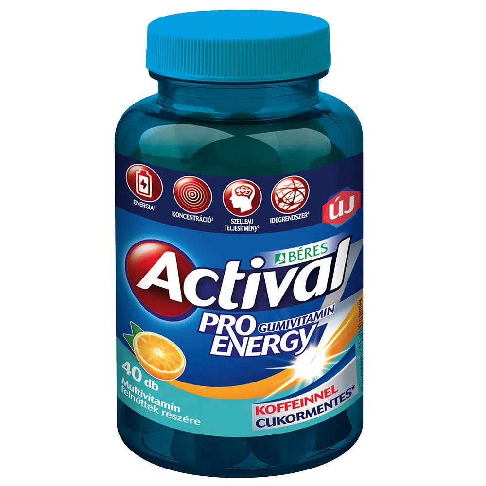 Béres Actival Pro Energy gumivitamin - 40db Béres Actival Pro Energy gumivitamin - 40db