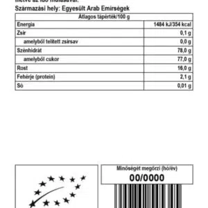 Biomenü Bio Datolya por 125g - - Image 2