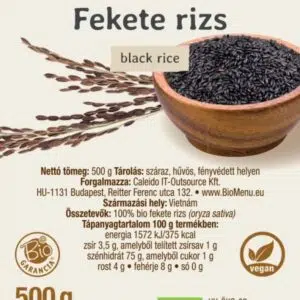 Biomenü Bio Fekete RIZS 500g - - Image 2 Biomenü Bio Fekete RIZS 500g - - Image 2
