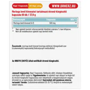Dr. Herz Moringa kapszula - 60db - Image 2 Dr. Herz Moringa kapszula - 60db - Image 2