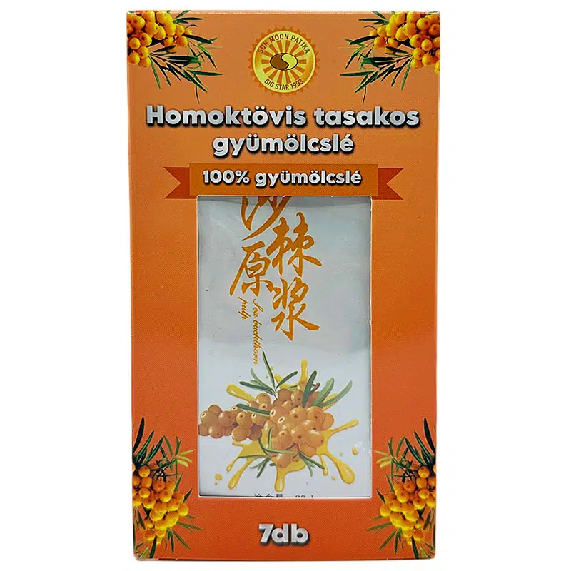 Sun Moon Homoktövis tasakos gyümölcslé - 7x30ml Sun Moon Homoktövis tasakos gyümölcslé - 7x30ml
