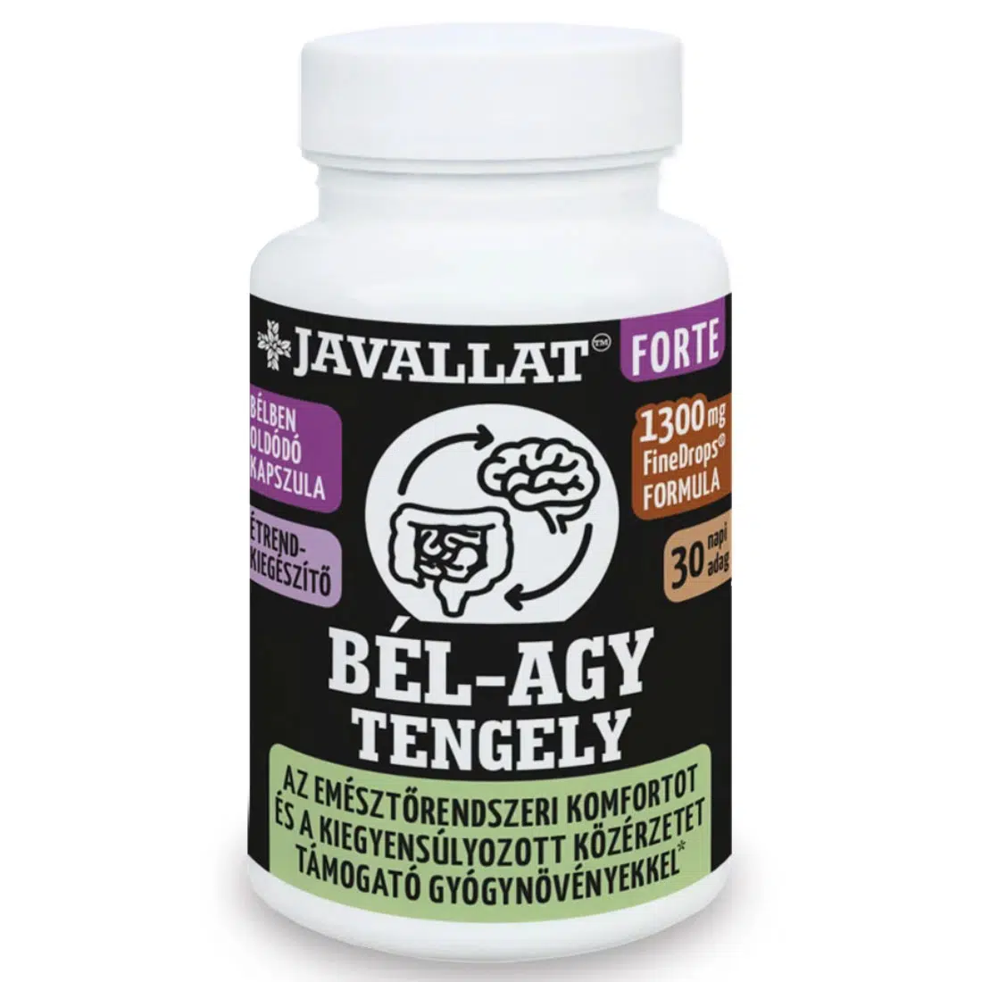 Javallat Forte Bél-Agy tengely kapszula - 60db Javallat Forte Bél-Agy tengely kapszula - 60db