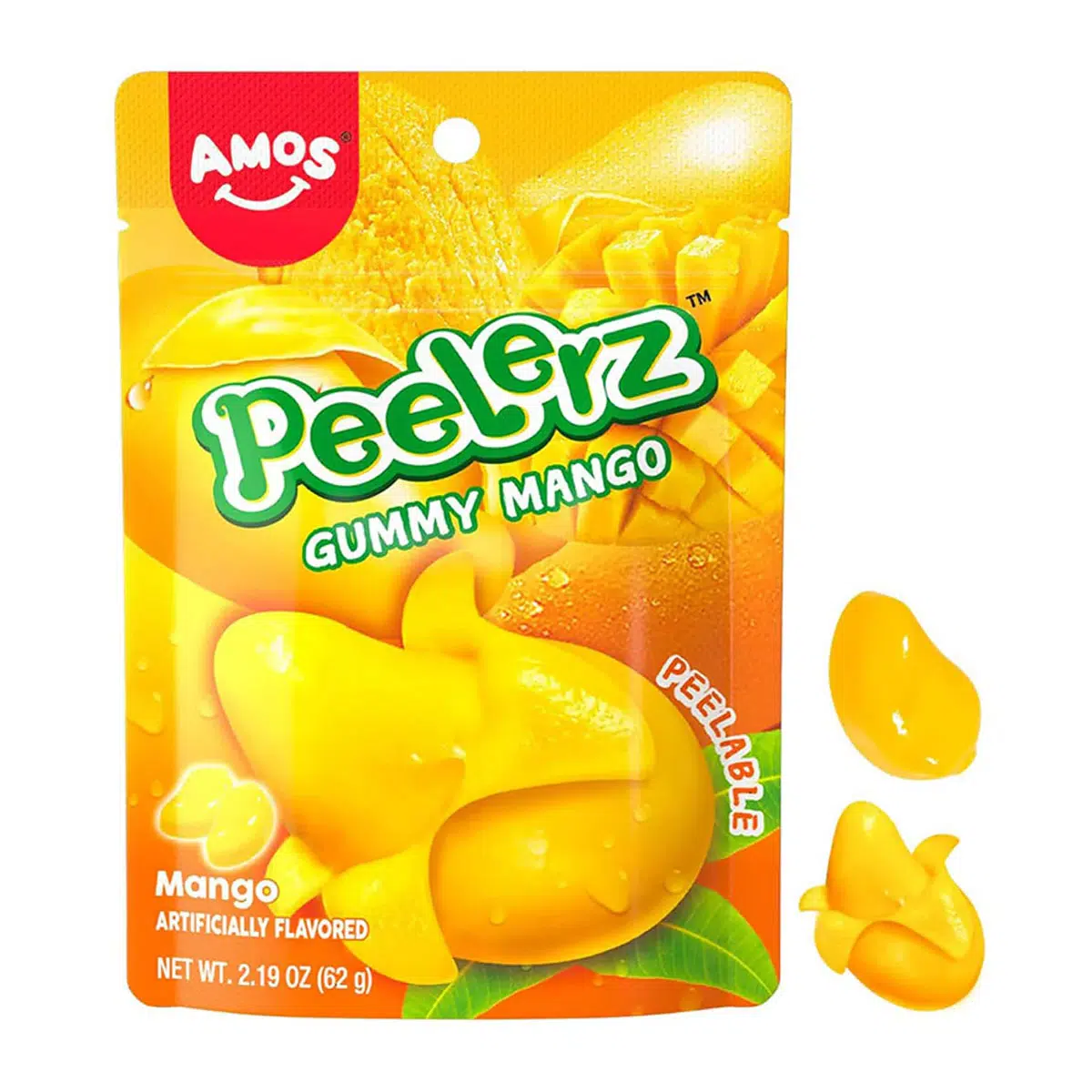 Amos Peelerz Hámozható Mangó ízű gumicukor - 85g Amos Peelerz Hámozható Mangó ízű gumicukor - 85g