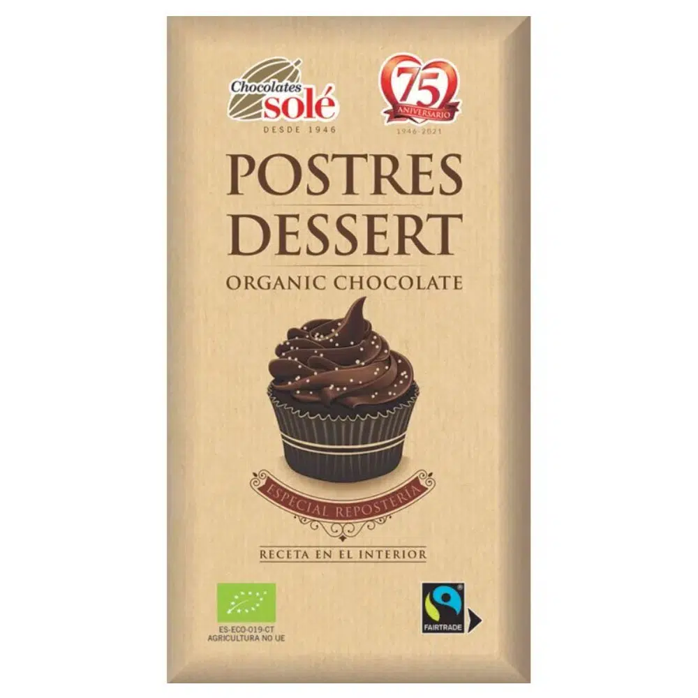 Chocolates Solé Bio Főzőcsokoládé - 200g Chocolates Solé Bio Főzőcsokoládé - 200g