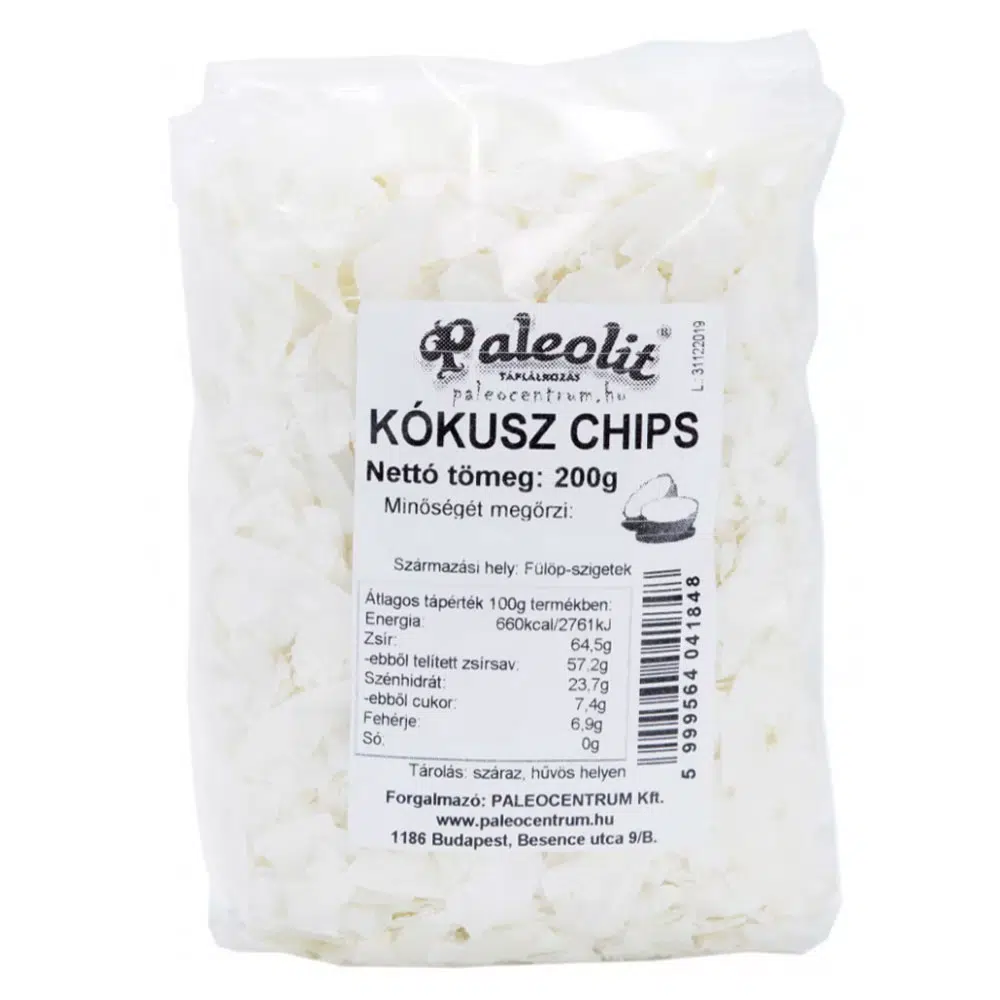Paleolit Kókusz chips - 200g Paleolit Kókusz chips - 200g