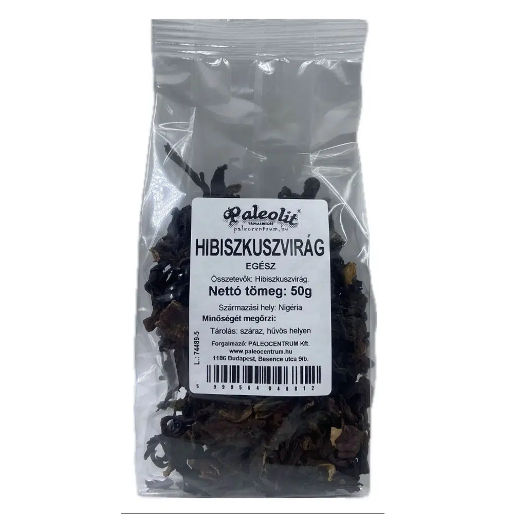 Paleolit Hibiszkuszvirág egész - 50g Paleolit Hibiszkuszvirág egész - 50g