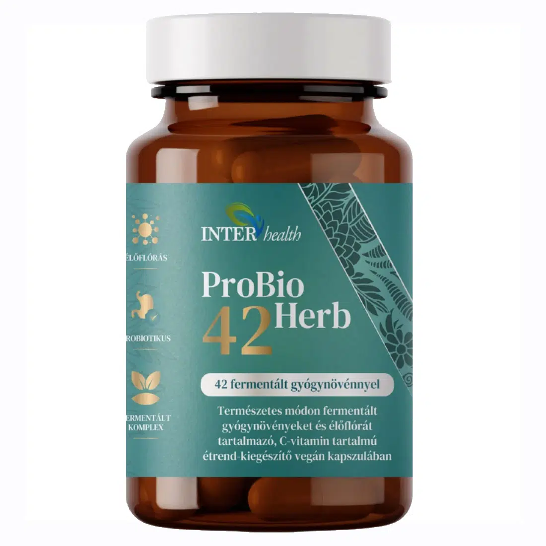 Interhealth ProBioHerb42 Fermentált probiotikus gyógynövény komplex kapszula - 30db Interhealth ProBioHerb42 Fermentált probiotikus gyógynövény komplex kapszula - 30db