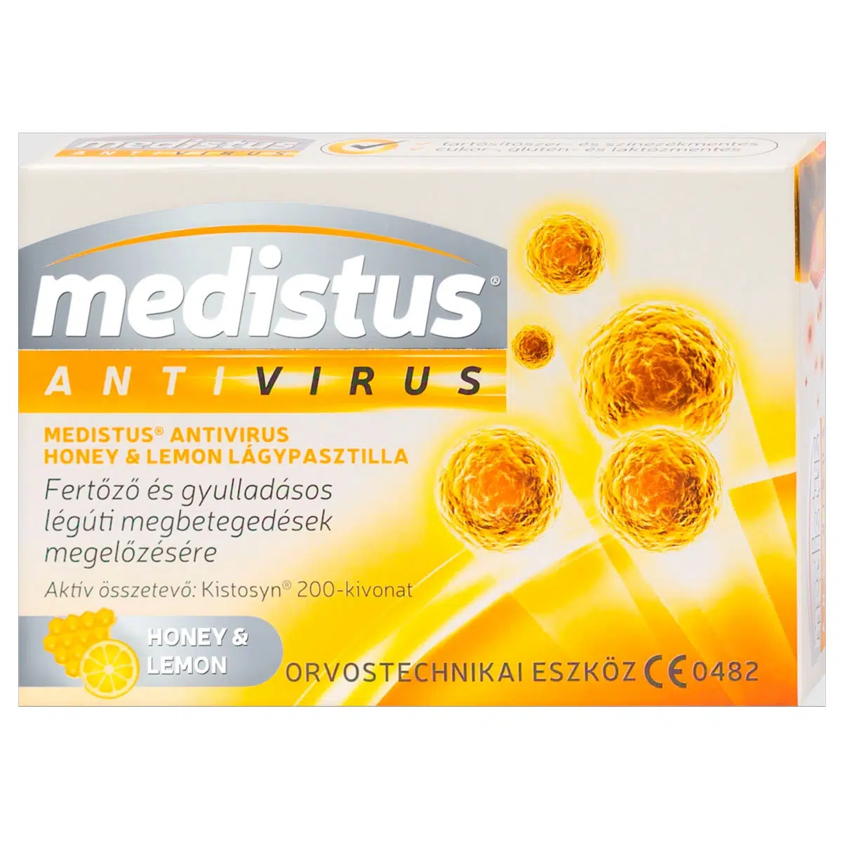 Medistus Antivírus Méz-Citrom lágypasztilla - 10db Medistus Antivírus Méz-Citrom lágypasztilla - 10db