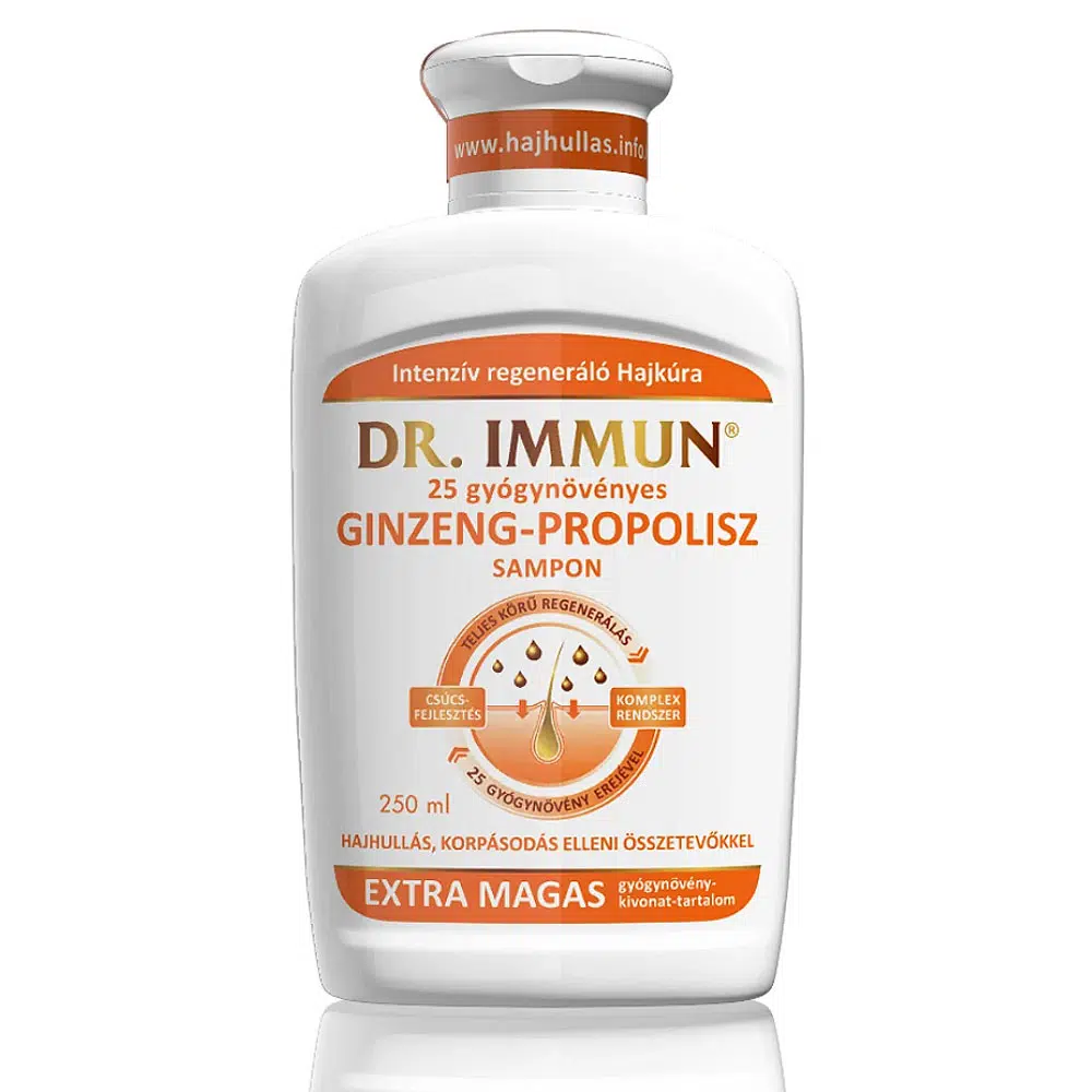 Dr. Immun Ginzeng-Propolisz sampon - 250ml Dr. Immun Ginzeng-Propolisz sampon - 250ml