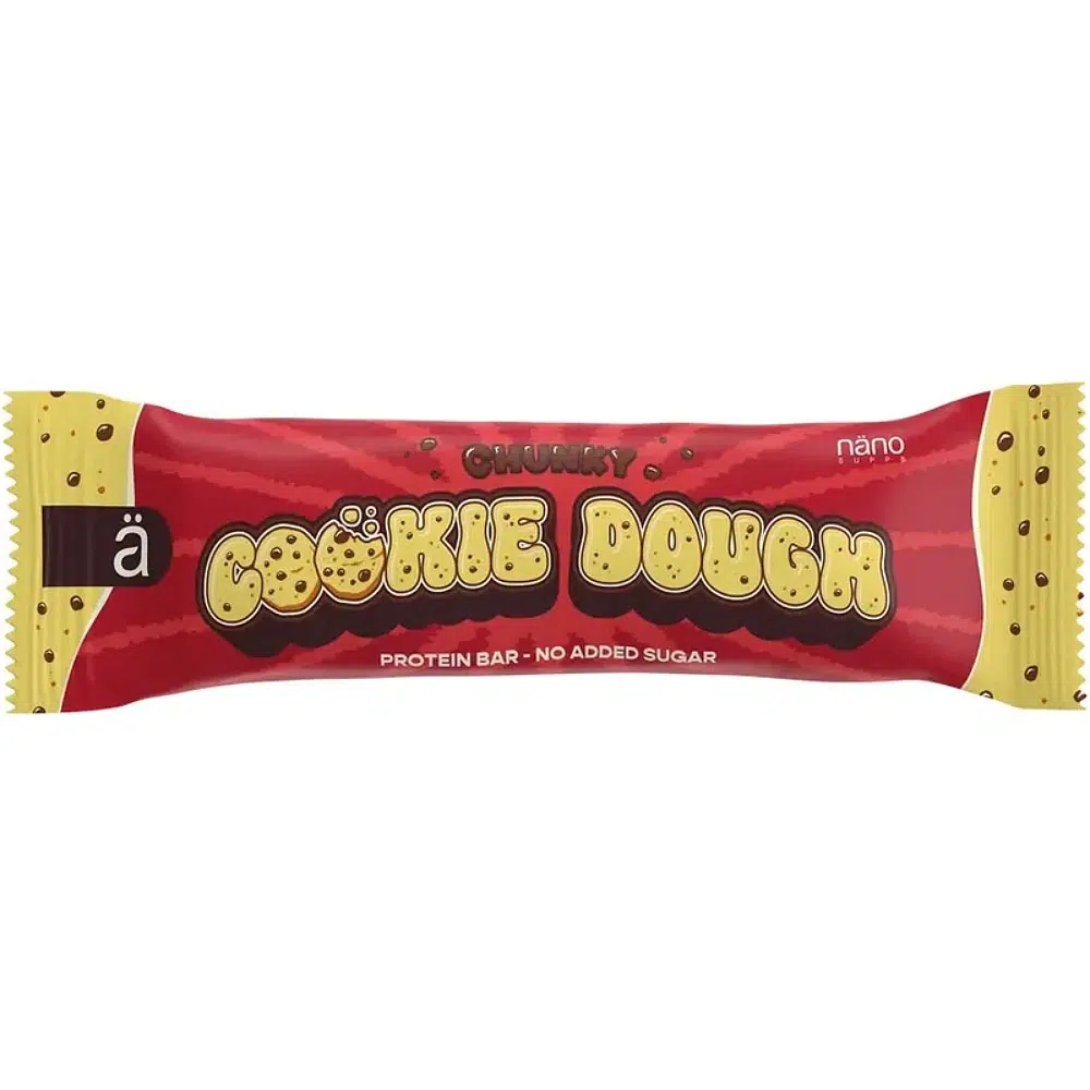 Nanosupps Protein Bar Chunky Cookie Dough - 55g Nanosupps Protein Bar Chunky Cookie Dough - 55g